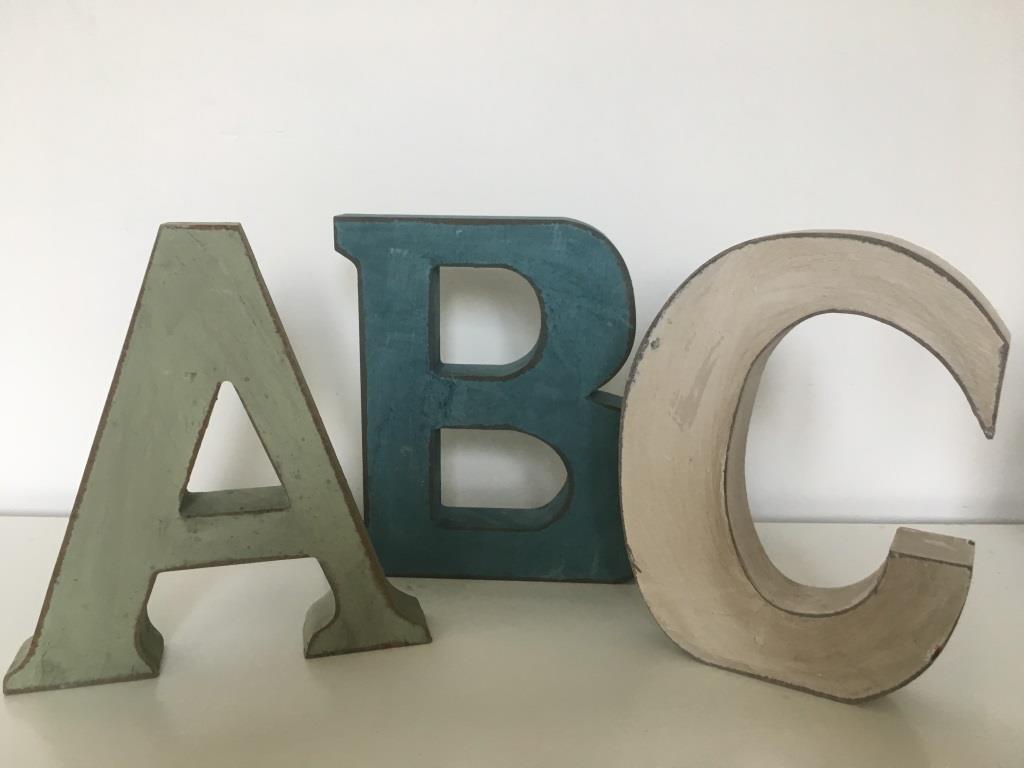 Bild von den Buchstaben A,B und C